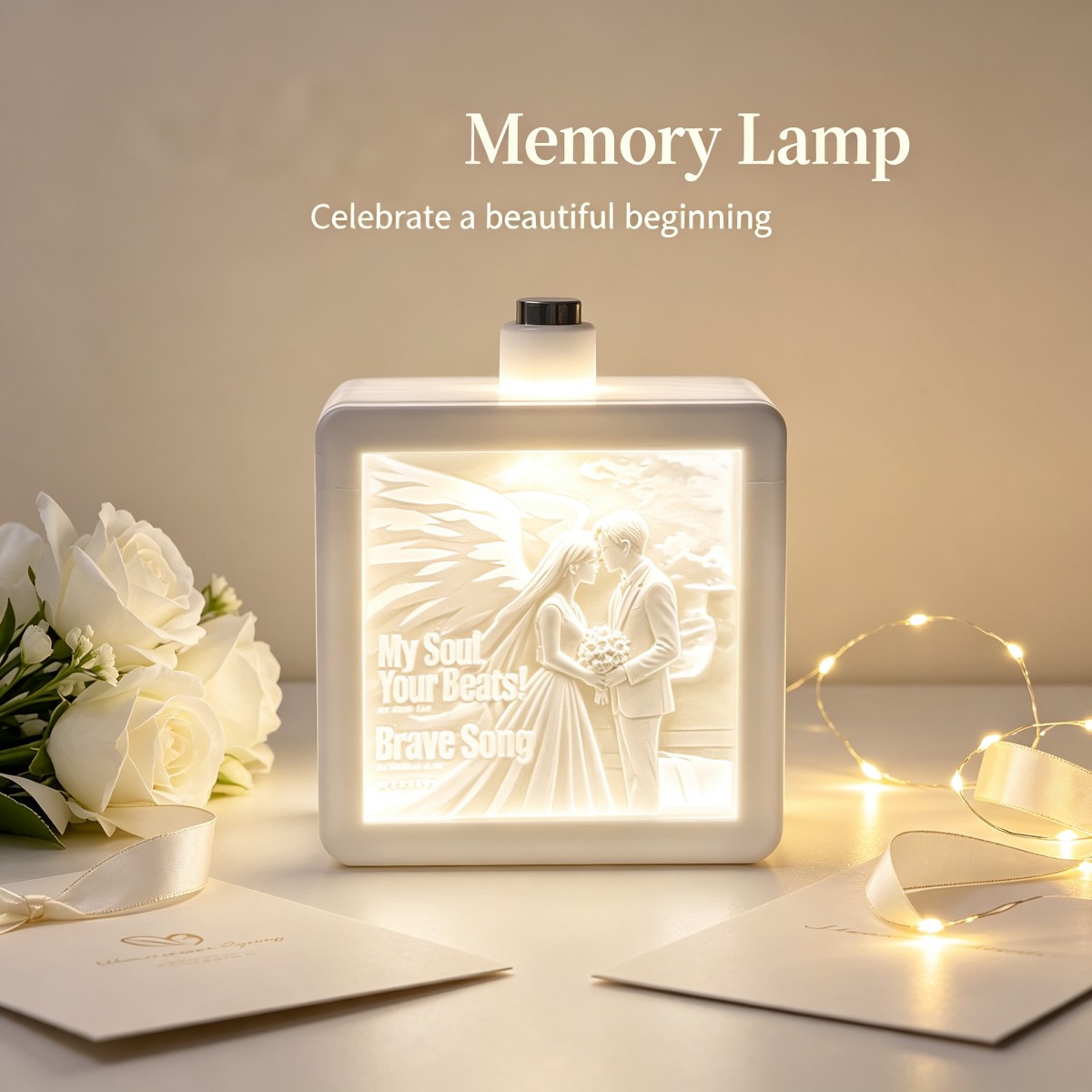 Lighting Decoration For Wedding - Lampada da Notte LED Personalizzata con