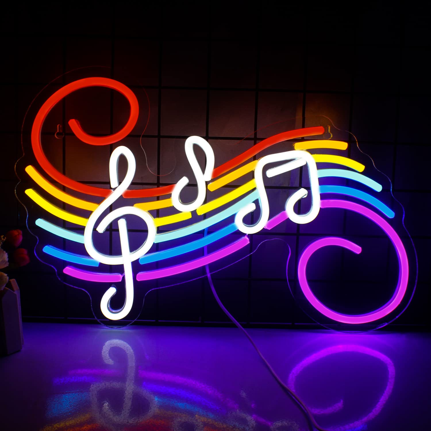 Lighting Decoration For Wedding - Insegna al Neon con Note Musicali