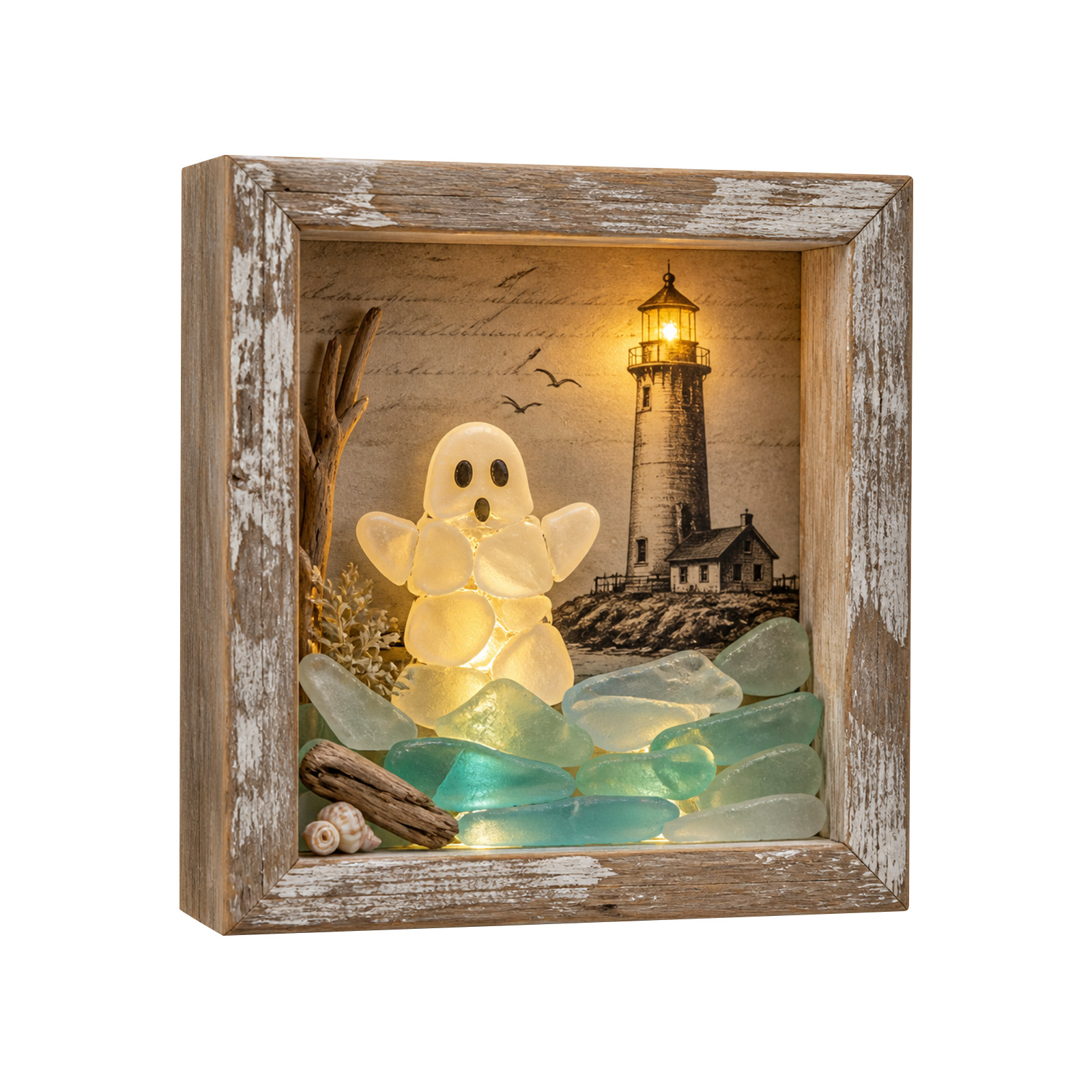 Lighting Room Decor Photo - Cornice Portafoto LED Decorativa con Vetro