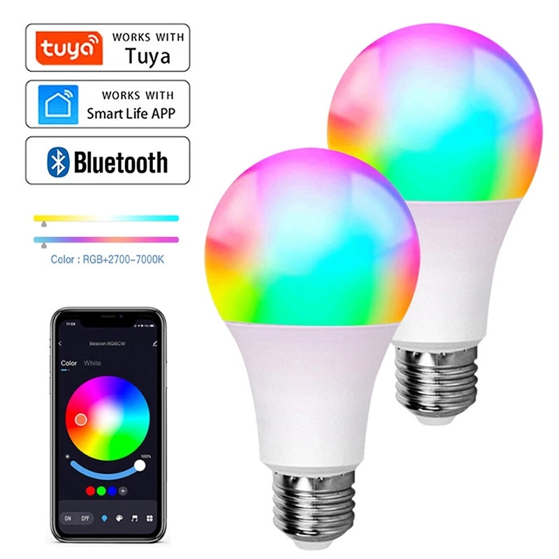 Colour Changing Bulb - Lampadina LED Bluetooth Tuya Dimmerabile 15W