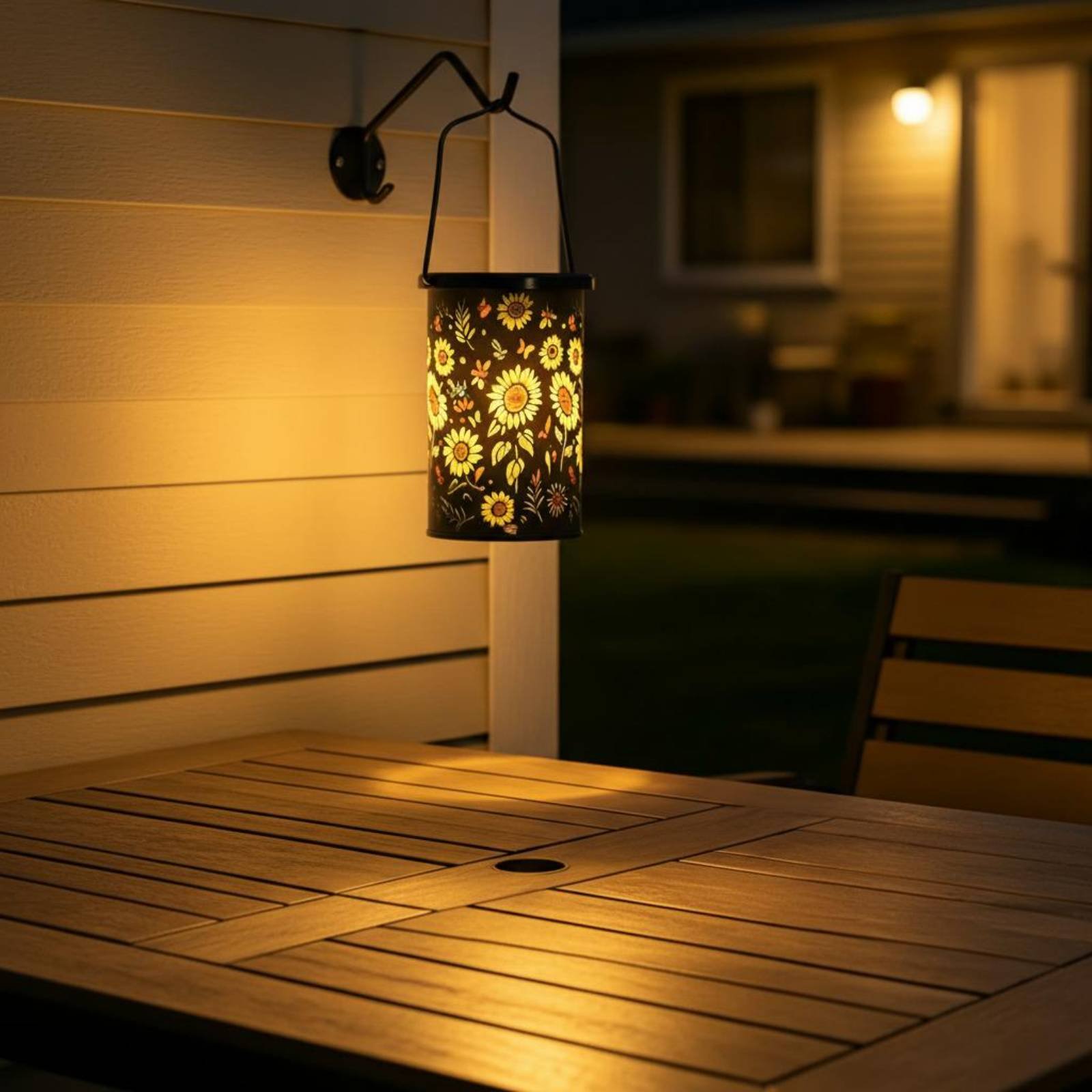 Lighting Design Decor - Lanterna Solare Decorativa con Design Floreale