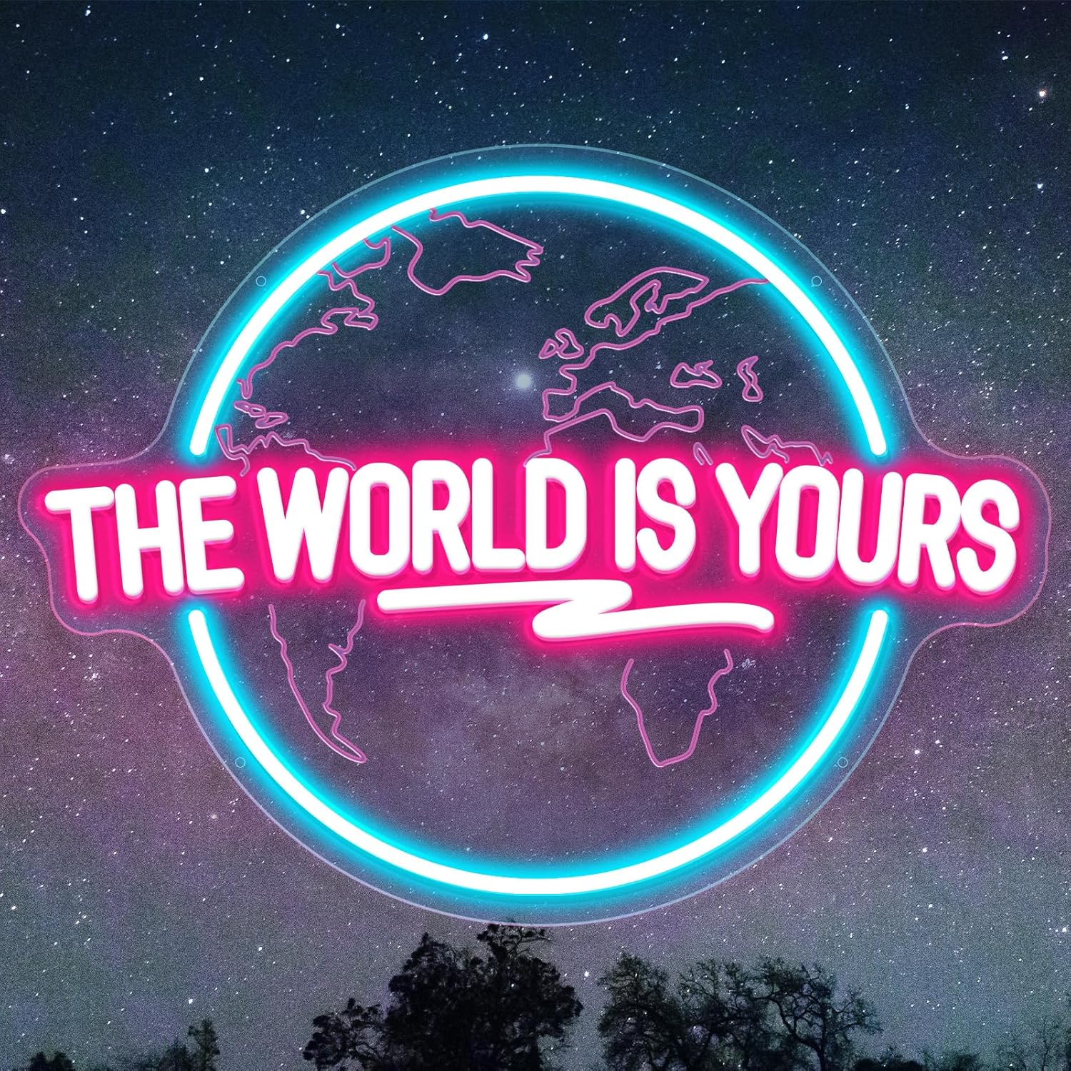 Lighting World Decor - Il mondo è il tuo Insegna