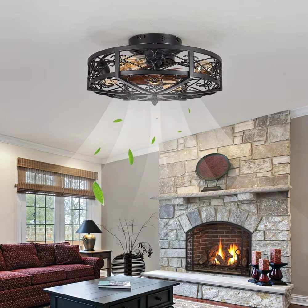 Decor Lighting Ceiling Fans - Ventilatore da soffitto a gabbia da