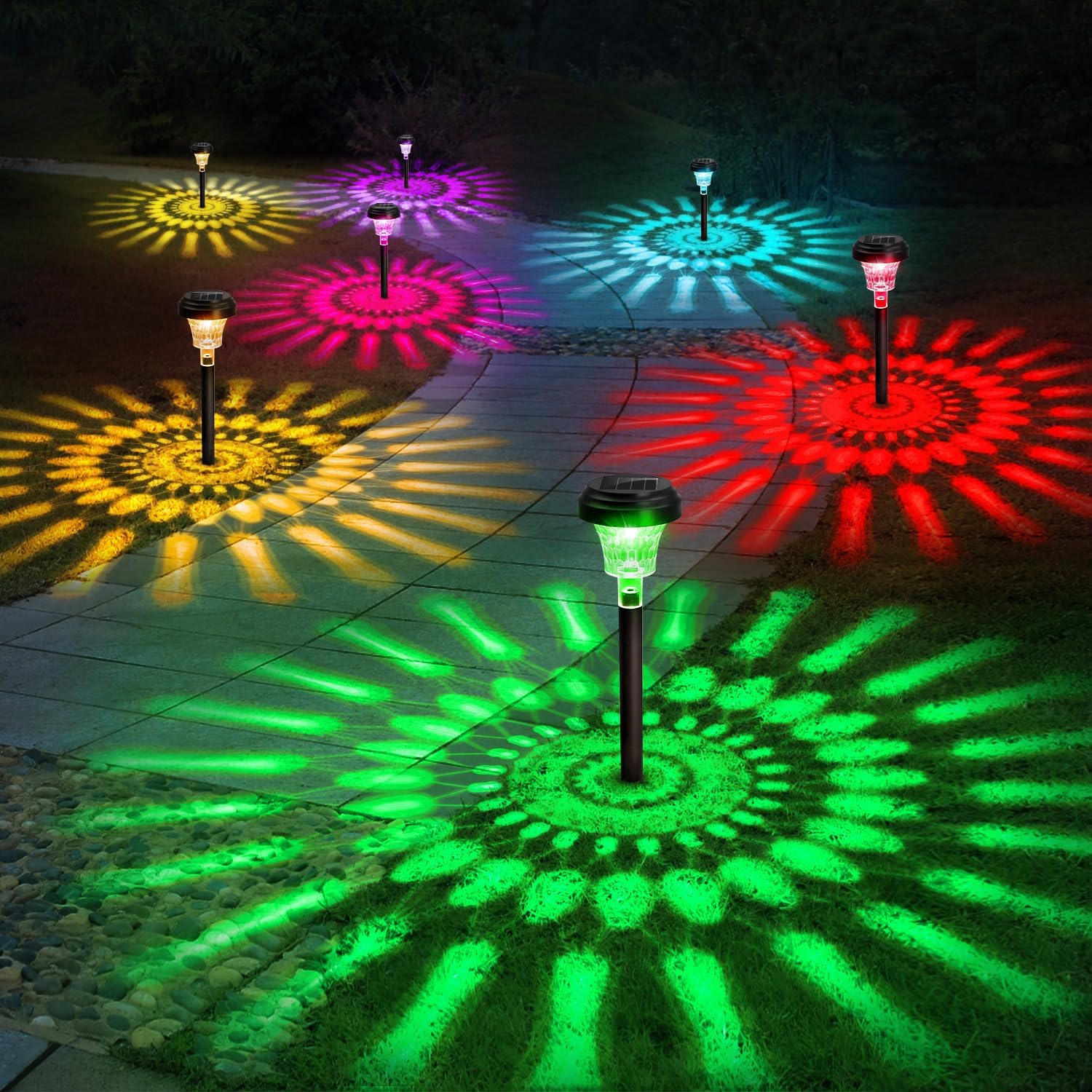 Colour Changing Bulb - Luci solari per percorsi Lampada da