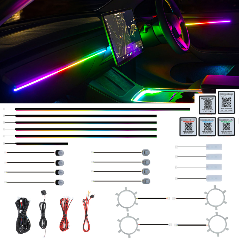 Ambient Led Strip - Kit di Illuminazione Ambientale RGBIC LED