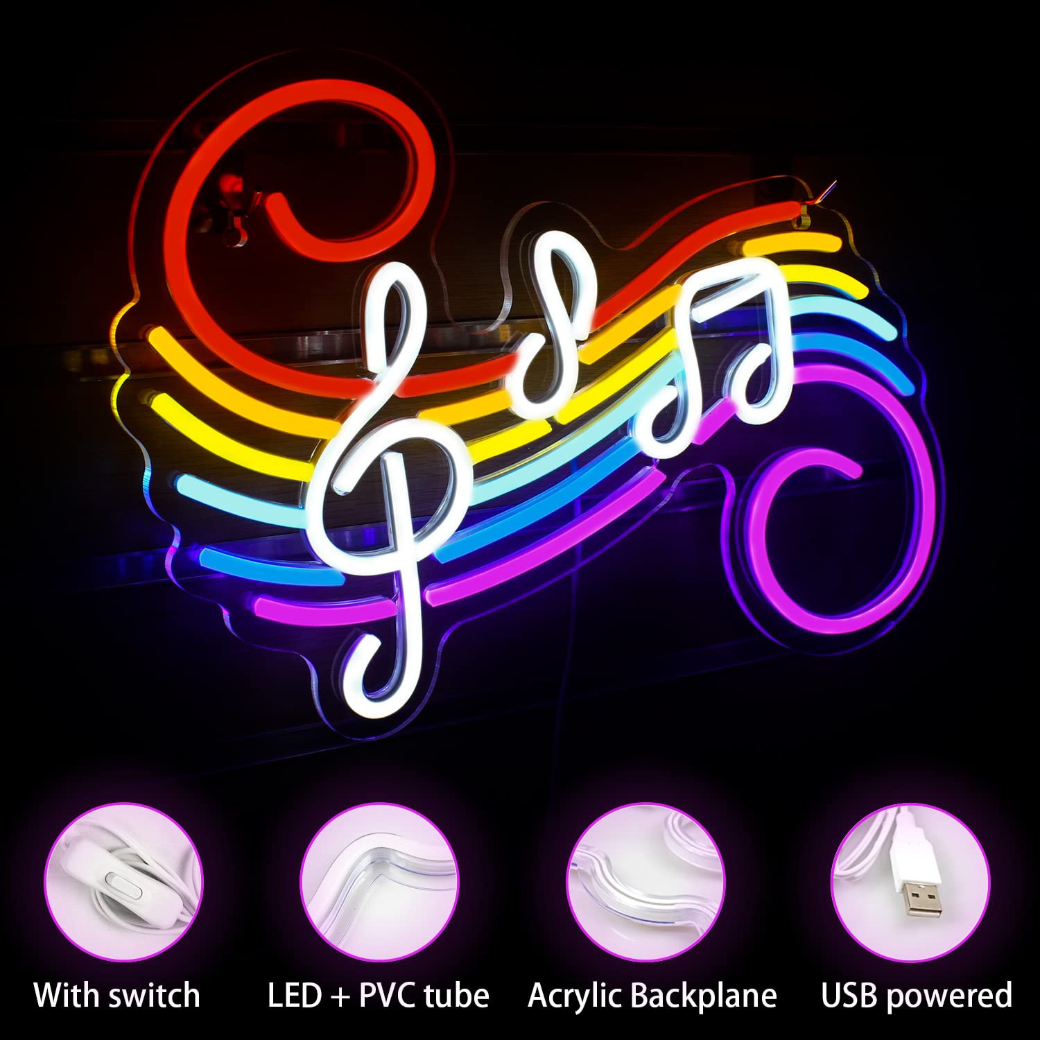 Insegna al Neon con Note Music - Lighting Decoration For Wedding recensione e prezzo