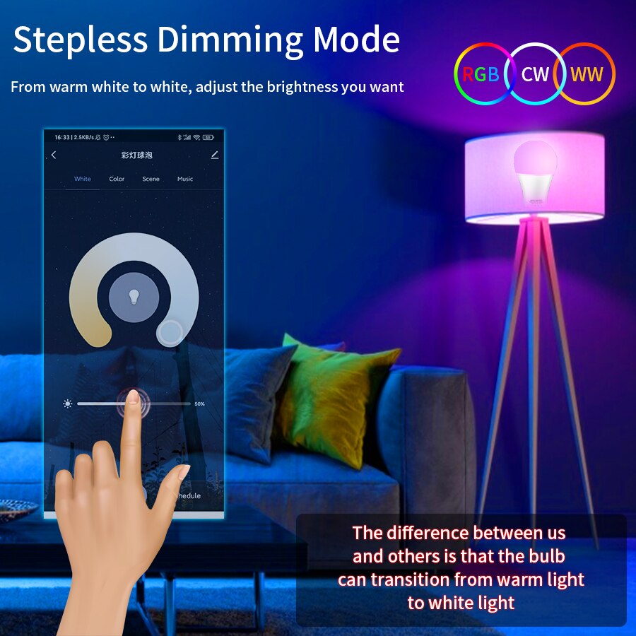 Lampadina LED Bluetooth Tuya D - Colour Changing Bulb recensione e prezzo