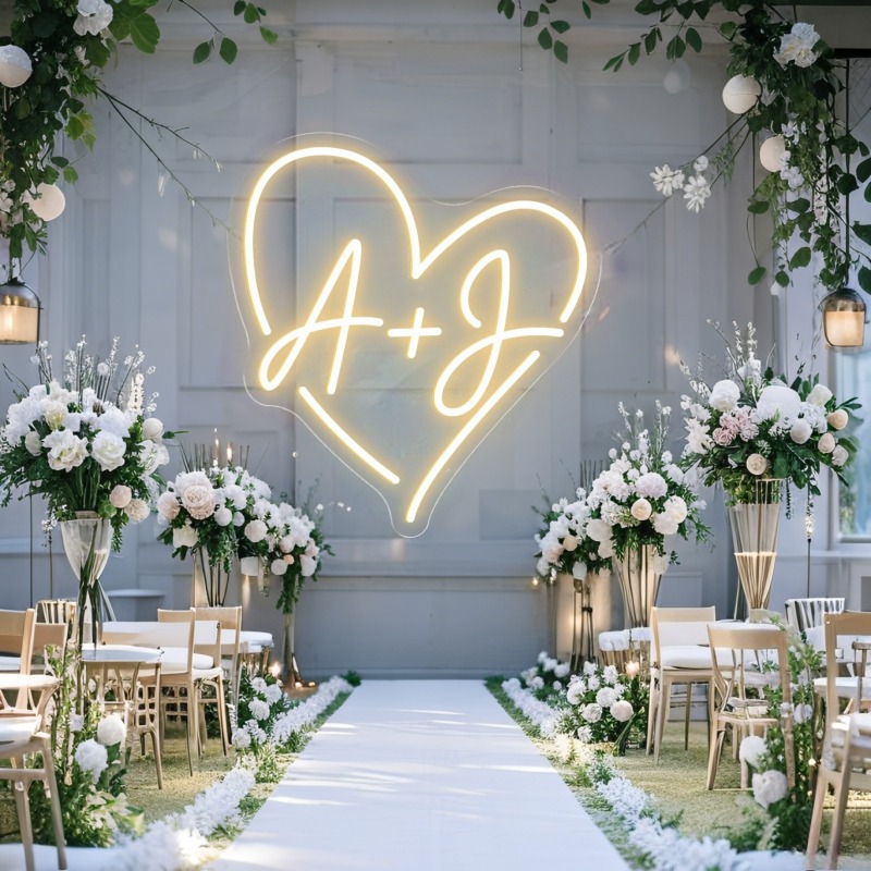Insegna al neon a LED con iniz - Lighting Decoration For Wedding recensione e prezzo