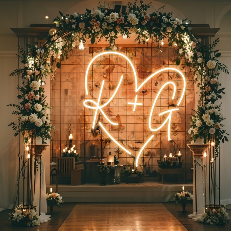 Insegna al neon a LED con iniz - Lighting Decoration For Wedding recensione e prezzo