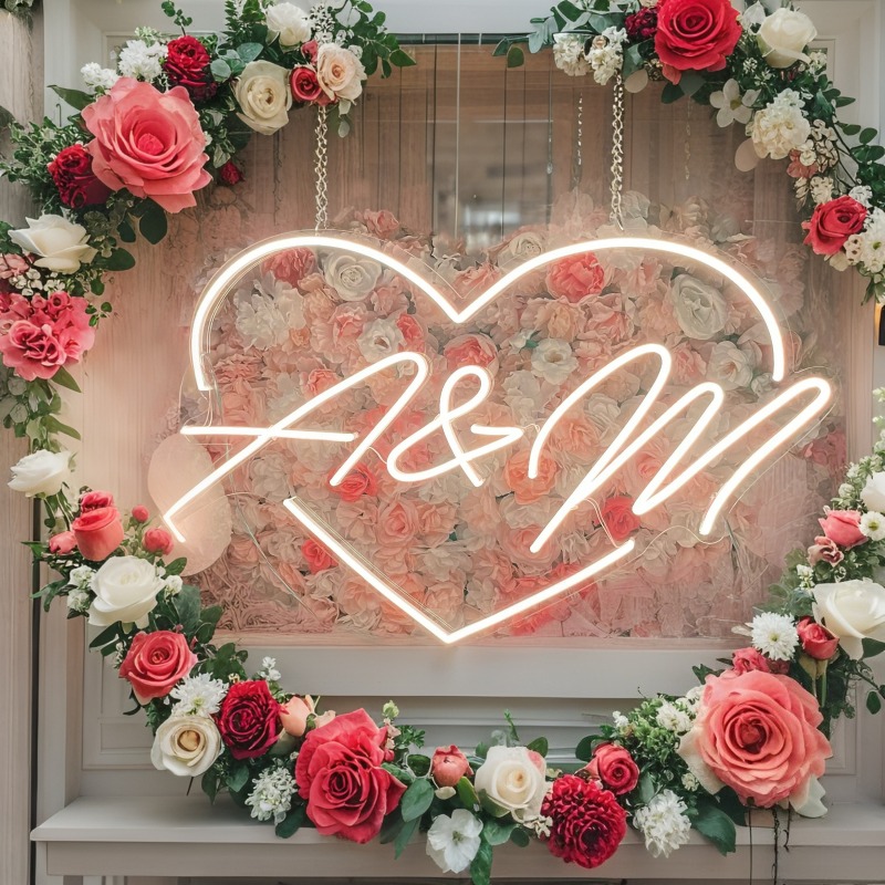Insegna al neon a LED con iniz - Lighting Decoration For Wedding recensione e prezzo