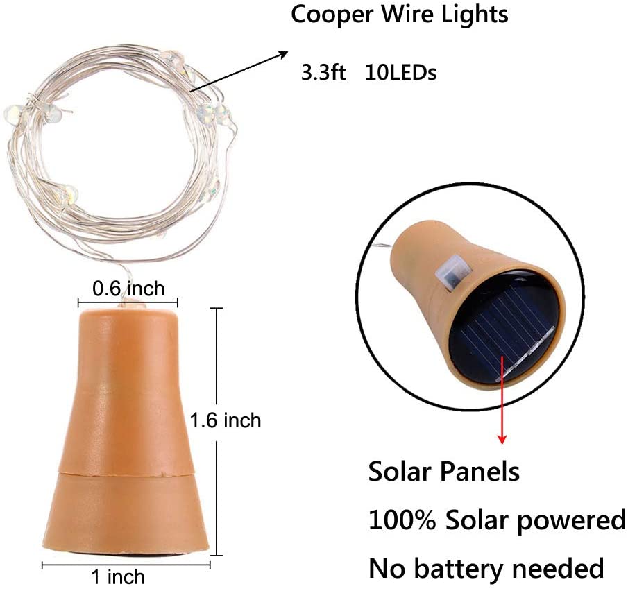 Bottiglia di vino solare Led S - Decor Lighting Cork recensione e prezzo