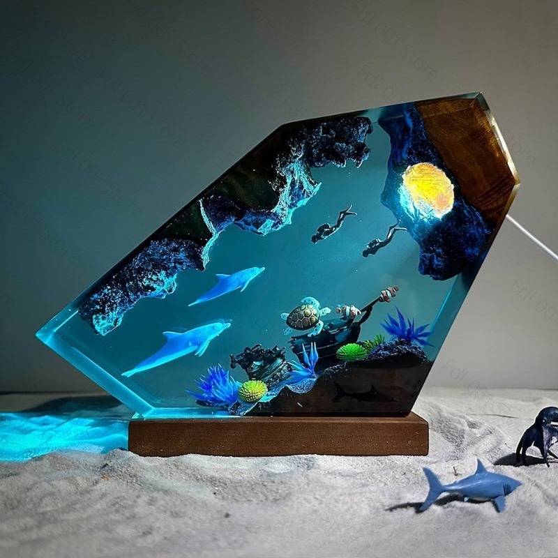 Luce Notturna in Resina con De - Lighting World Decor recensione e prezzo