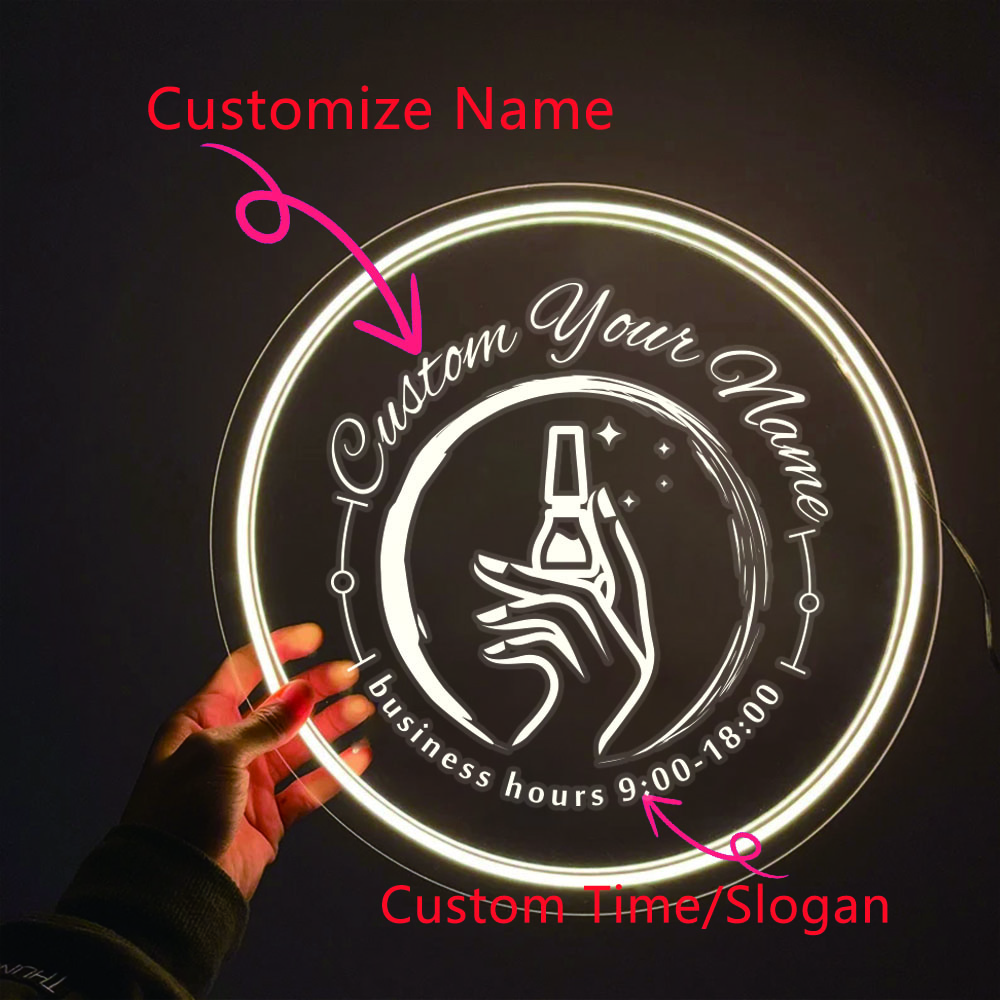 1PC forma rotonda nail art tem - Lighting Decoration For Wedding recensione e prezzo